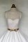 A-Line Tüll Reißverschluss Ärmelloses Brautkleid mit Juwel Ausschnitt - Bild 2