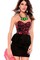 Polyester Minikleid Elegant Damen Schatz Elasthan Ausschnitt Club Kleider - Bild 1