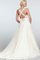 A-Line Normale Taille Ärmelloses Brautkleid mit Bordüre mit Kapelle Schleppe - Bild 2