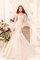 Meerjungfrau Langärmeliges Kapelle Schleppe Prächtiges Brautkleid mit V-Ausschnitt - Bild 1