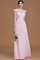 Reißverschluss Chiffon A-Line Normale Taille Brautjungfernkleid mit Bordüre - Bild 1