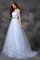 Prinzessin A-Linie Sweep train Empire Taille Brautkleid mit Perlen - Bild 5