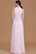 Reißverschluss Chiffon Prinzessin Nackenband Natürliche Taile Brautjungfernkleid - Bild 36