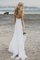 A-Line Neuere Prinzessin V-Ausschnitt Bodenlanges Brautkleid aus Chiffon mit Applikation - Bild 2