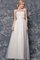 A-Line Plissiertes Bodenlanges Brautjungfernkleid mit Gürtel mit Schleife - Bild 1