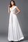A-Linie Chiffon Bodenlanges Brautjungfernkleid mit V-Ausschnitt mit Empire Taille - Bild 16