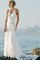 Ärmellos Neckholder Bezauberndes Brautkleid mit Bordüre mit Schleife - Bild 1