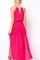 Juwel Polyester Maxi Damen Ausschnitt Elegant Club Kleider - Bild 2