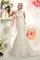 Meerjungfrau Stil Juwel Ausschnitt Luxus Brautkleid mit Perlen mit Applike - Bild 1