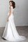 Etui Satin Bodenlanges Sittsames Brautkleid mit Rücken Schnürung - Bild 2