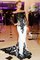 Sweep Train Meerjungfrau Stil Normale Taille Reißverschluss Abendkleid mit Applike - Bild 1