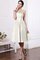 A-Linie Drapiertes Mini Brautjungfernkleid aus Taft mit Plissierungen - Bild 16