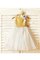 A-Line Schaufel-Ausschnitt Reißverschluss Paillette Wadenlanges Blumenmädchenkleid - Bild 2