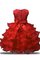 Duchesse-Linie Organza Bodenlanges Blumenmädchenkleid mit Rüschen mit Blume - Bild 2