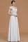 Prinzessin Chiffon Bodenlanges Brautjungfernkleid mit V-Ausschnitt mit Bordüre - Bild 35