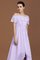 Chiffon Beliebt A-Line Prinzessin Gerüschtes Asymmetrisch Bodenlanges Brautjungfernkleid - Bild 7