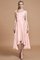 Asymmetrisch V-Ausschnitt Prinzessin A-Line Brautjungfernkleid aus Satin - Bild 26