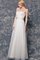 A-Line Plissiertes Bodenlanges Brautjungfernkleid mit Gürtel mit Schleife - Bild 2