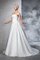 Trägerloser Ausschnitt Empire Taille Satin Anständiges Brautkleid ohne Ärmeln - Bild 5