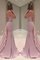 Sweep Train Chiffon Meerjungfrau Stil Normale Taille Eingängig Abendkleid mit Rüschen - Bild 2