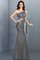Ein Träger Meerjungfrau Stil Sittsames Brautjungfernkleid aus Satin mit Bordüre - Bild 27