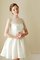A-Line Ärmellos Mini Brautkleid mit Natürlicher Taille aus Satin - Bild 1