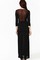 Ausschnitt Damen Bodycon Lange Elegant Halb schiere Polyester Juwel Club Kleider - Bild 2