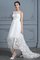 Prinzessin Natürliche Taile Hinreißend A-Line Asymmetrisch Brautkleid mit Bordüre - Bild 1