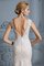 Junoesque Meerjungfrau Natürliche Taile Bodenlanges Brautkleid mit Applikation aus Tüll - Bild 8