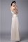Trägerlos Reißverschluss Bodenlanges Brautmutterkleid mit Blume mit Perlen - Bild 4