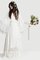 A linie Prinzessin Chiffon Modisch Bodenlanges Brautkleid mit Gürtel mit Schleife - Bild 5