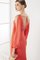 Vintage Chiffon Lange Ärmeln Spaghetti Träger Schlichtes Ballkleid - Bild 2