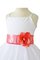 A-Line Tüll Duchesse-Linie Spaghetti Träger Blumenmädchenkleid mit Blume - Bild 2