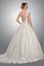 Zeitloses Duchesse-Linie Perlenbesetztes durchsichtige Rücken Glamouröses Brautkleid - Bild 2