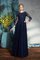 Natürliche Taile Prinzessin Chiffon Reißverschluss Bodenlanges Brautmutterkleid - Bild 3