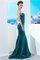 Sweep Train Satin Reißverschluss Normale Taille Meerjungfrau Stil Abendkleid - Bild 4