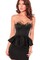 Damen Baumwolle Bodycon Schatz Ausschnitt Elegant Club Kleider - Bild 1