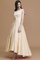 Ärmelloses Normale Taille A-Line Reißverschluss Brautjungfernkleid mit Rüschen - Bild 12