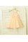 A-Line Prinzessin Spaghetti Träger Paillette Blumenmädchenkleid mit Blume - Bild 6