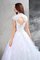 Reißverschluss Organza Anständiges Brautkleid mit Herz-Ausschnitt mit Bordüre - Bild 6