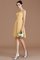 A-Line Boot-Ausschnitt Prinzessin Kurzes Brautjungfernkleid mit Bordüre - Bild 16