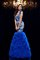 Meerjungfrau Normale Taille Sittsames Bodenlanges Abendkleid mit Applikation - Bild 4