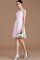 A-Line Boot-Ausschnitt Prinzessin Kurzes Brautjungfernkleid mit Bordüre - Bild 1