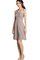 A linie Ärmelloses Chiffon Mini Brautjungfernkleid mit Natürlicher Taille - Bild 1