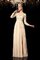 A-Line Prinzessin Bodenlanges Anständiges Abendkleid mit Langen Ärmeln - Bild 5
