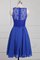 Schulterfrei A-Line Chiffon Normale Taille Brautjungfernkleid ohne Ärmeln - Bild 2