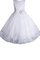 A-Linie Reißverschluss Ärmelloses Knöchellanges Blumenmädchenkleid mit Plissierungen - Bild 1