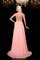 Prinzessin Perlenbesetztes Sittsames Bodenlanges Abendkleid aus Chiffon - Bild 2
