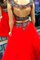 A-Linie Prinzessin Satin Schaufel-Ausschnitt Normale Taille Ballkleid - Bild 2