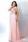 Normale Taille Sweep train Chiffon Sittsames Ballkleid ohne Ärmeln - Bild 3